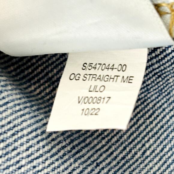 Womens 22 Old Navy OG Straight Jeans High Rise Ankle Light Wash Secret Smooth - Picture 9 of 13